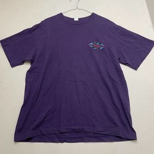 Vintage 90s GOTCHA 1991 Skate & Surf T-Shirt Size Large Plum Graphic Usa